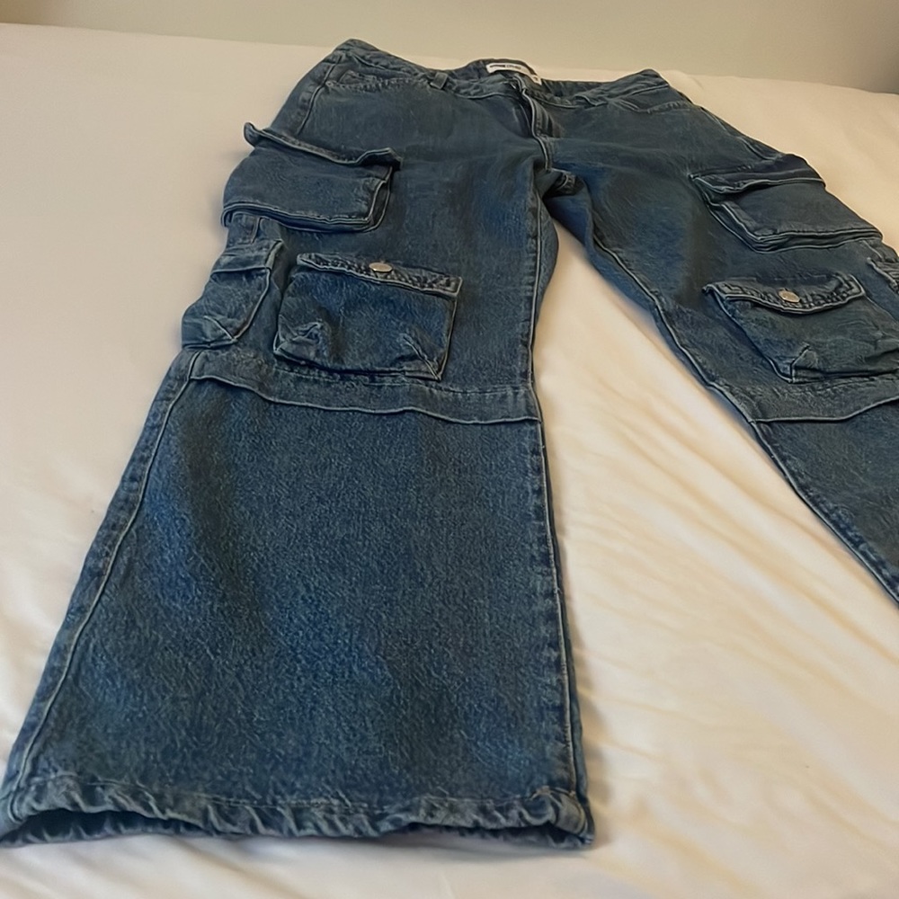 NWOT Low Rise Denim Cargo